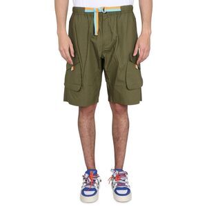 MARCELO BURLON Cargo Shorts with Drawstring Waist Men MULTICOLOUR Pants